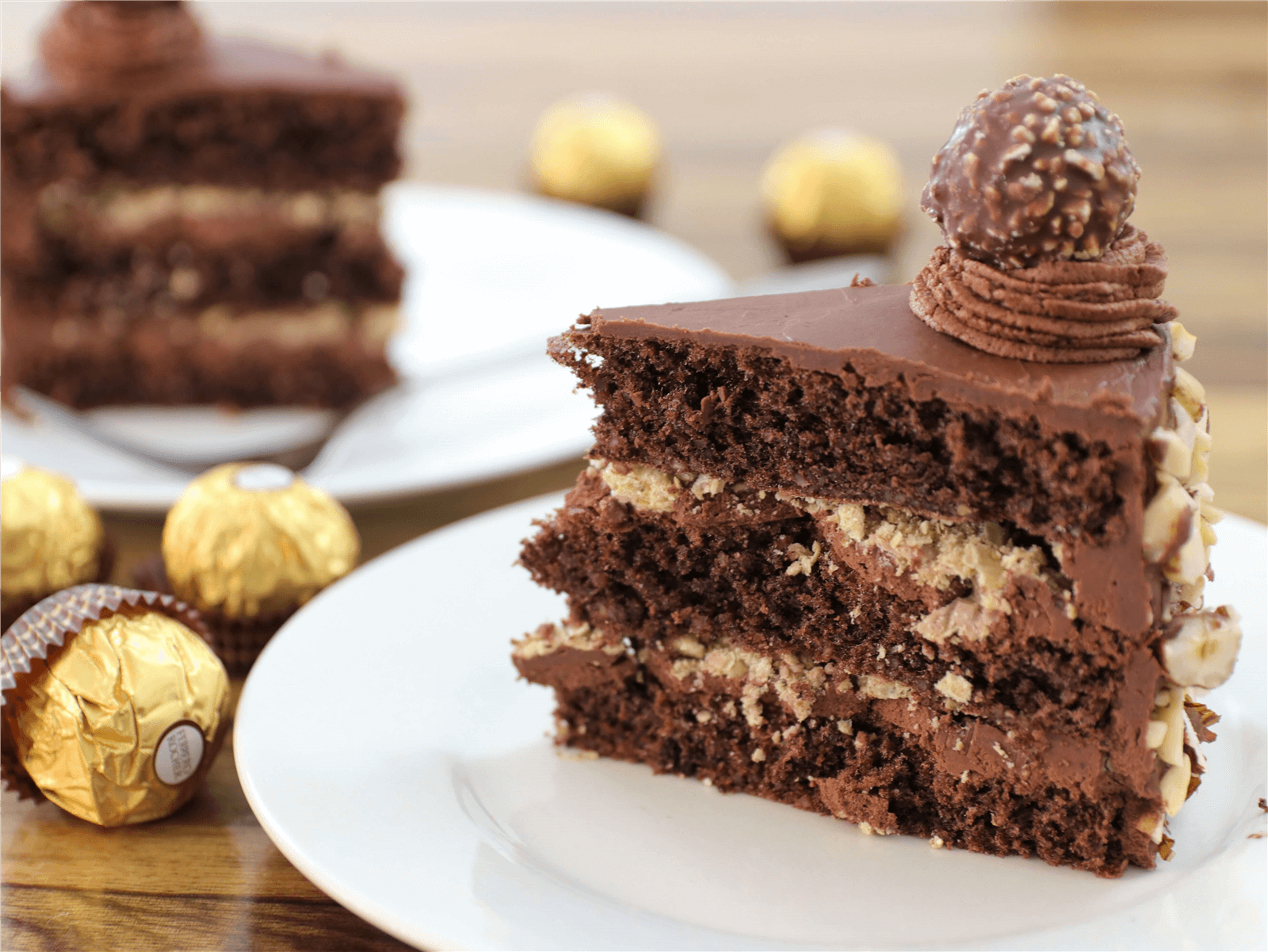 Ferrero Rocher Cake Recipe - The Cooking Foodie