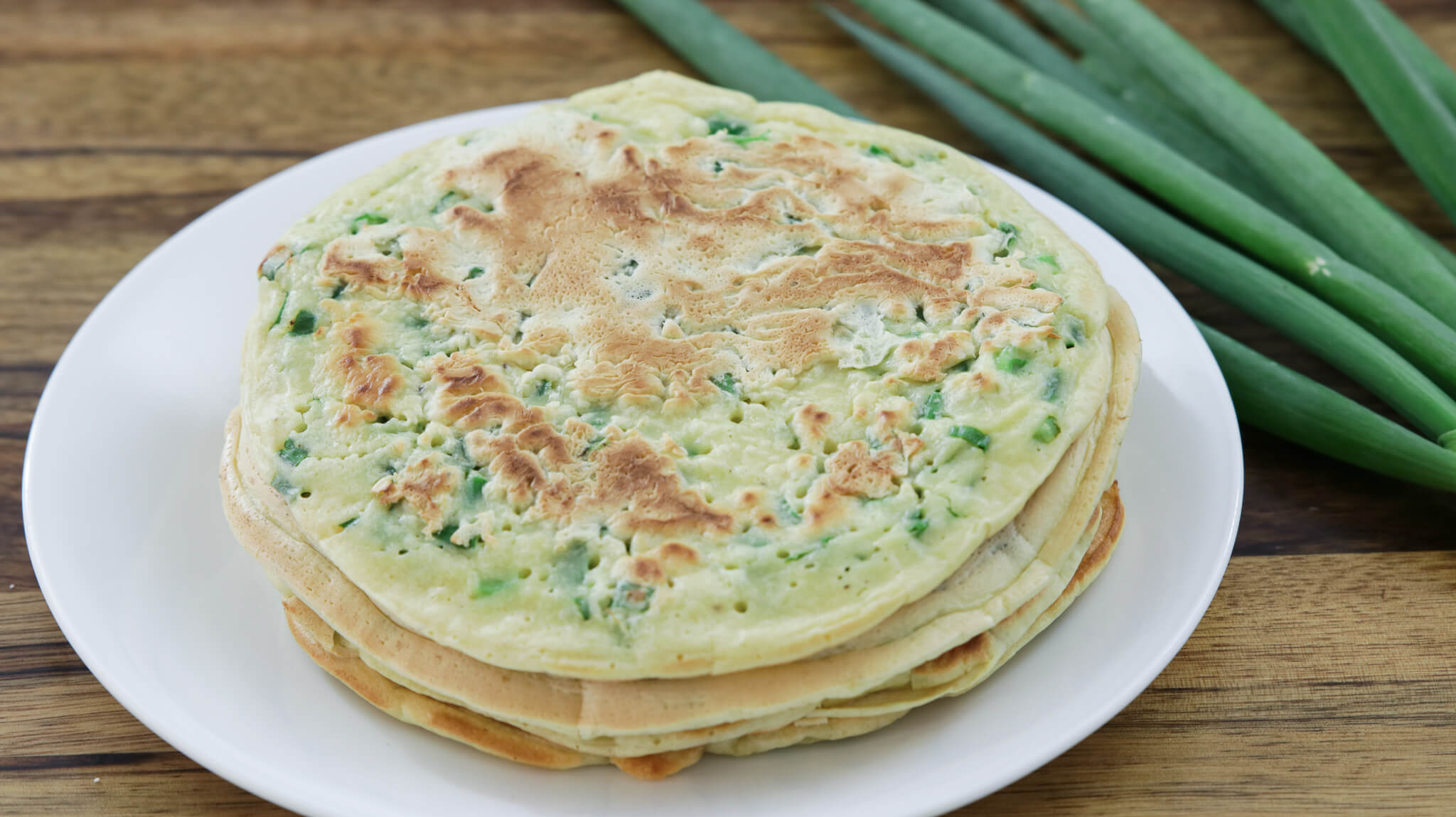 Easy Green Onion Pancakes Recipe - The Cooking Foodie