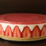 no-bake strawberry cheesecake