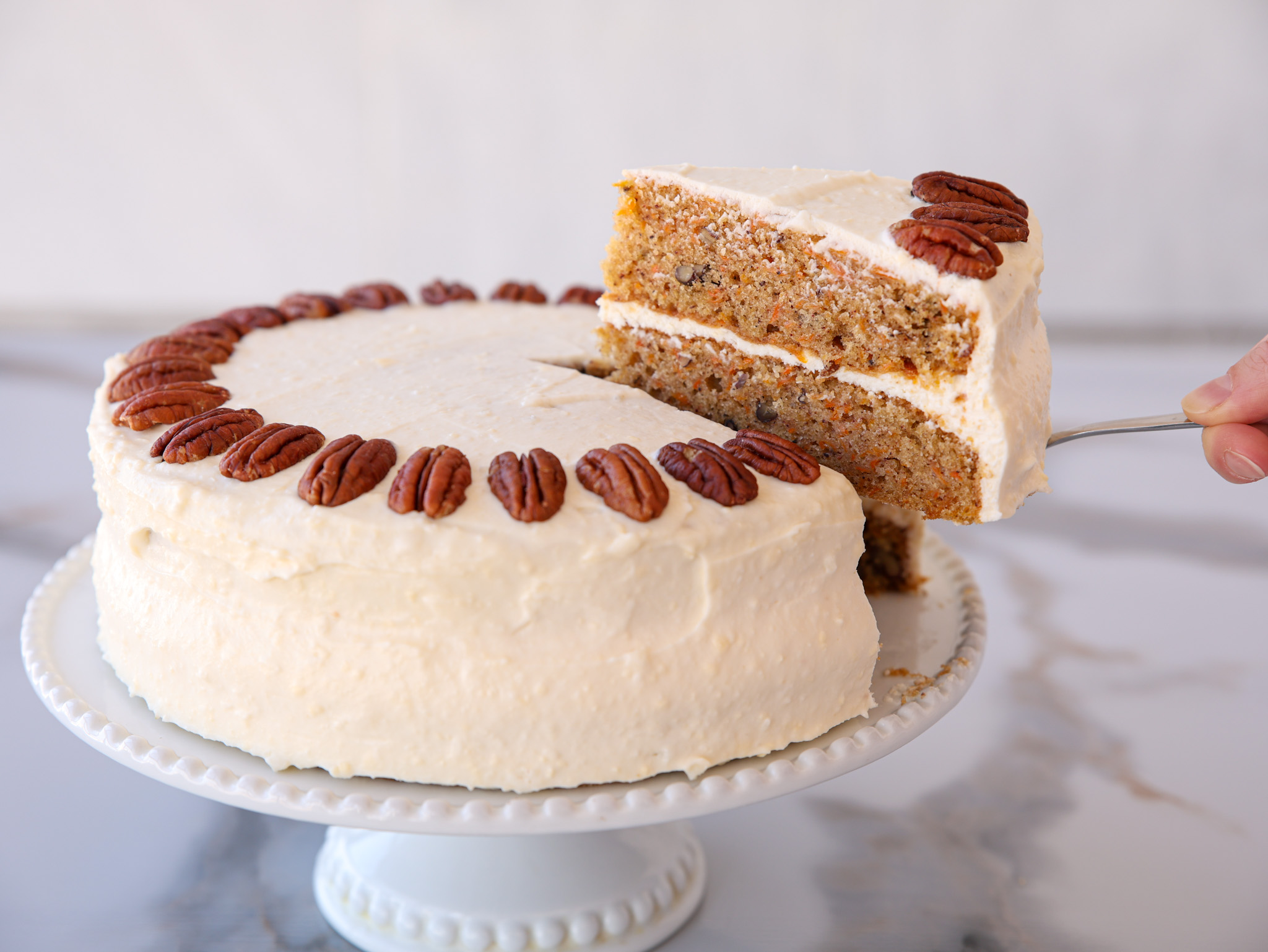 carrot cake with cream cheese frosting 