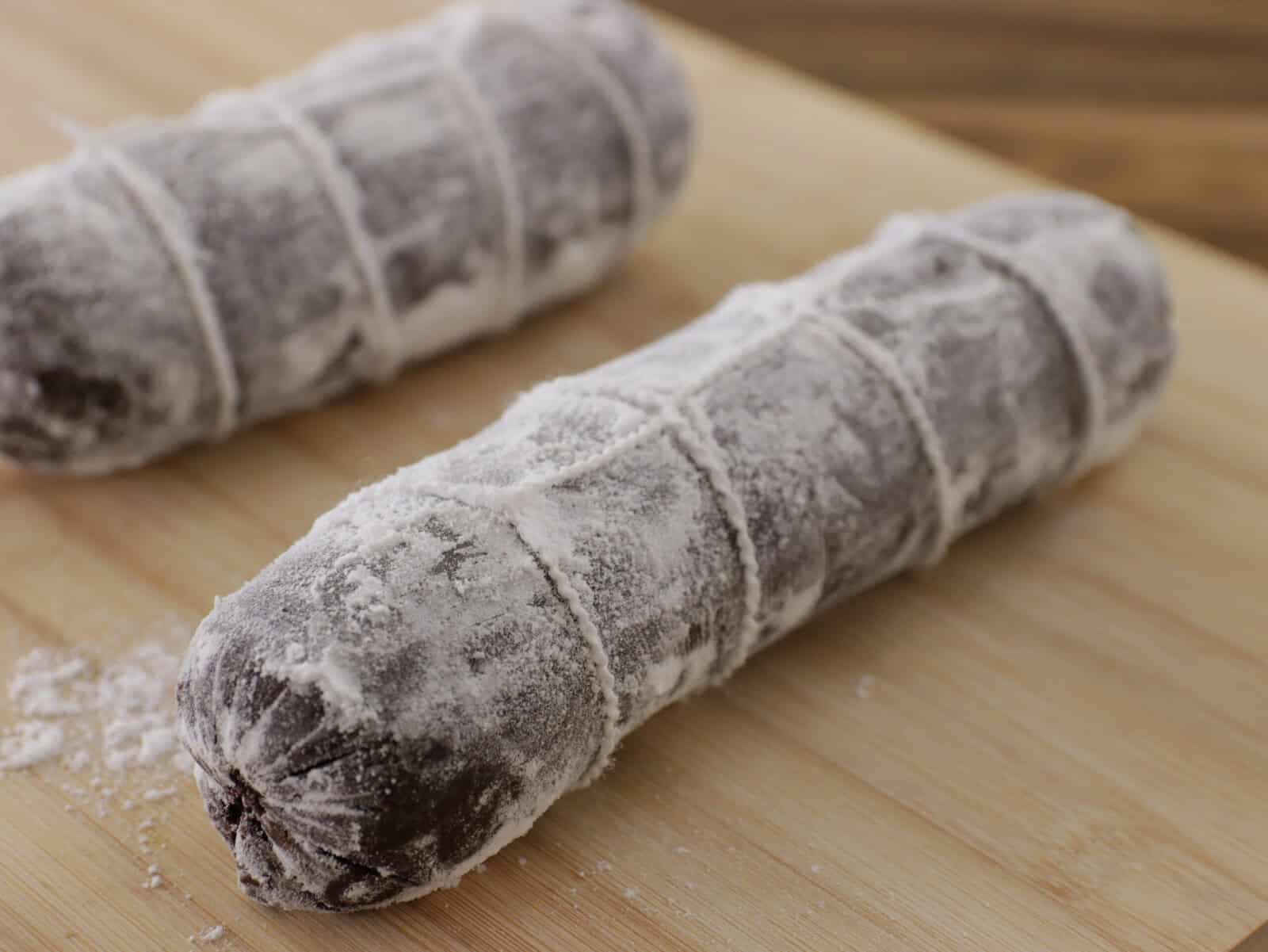 homemade chocolate salami