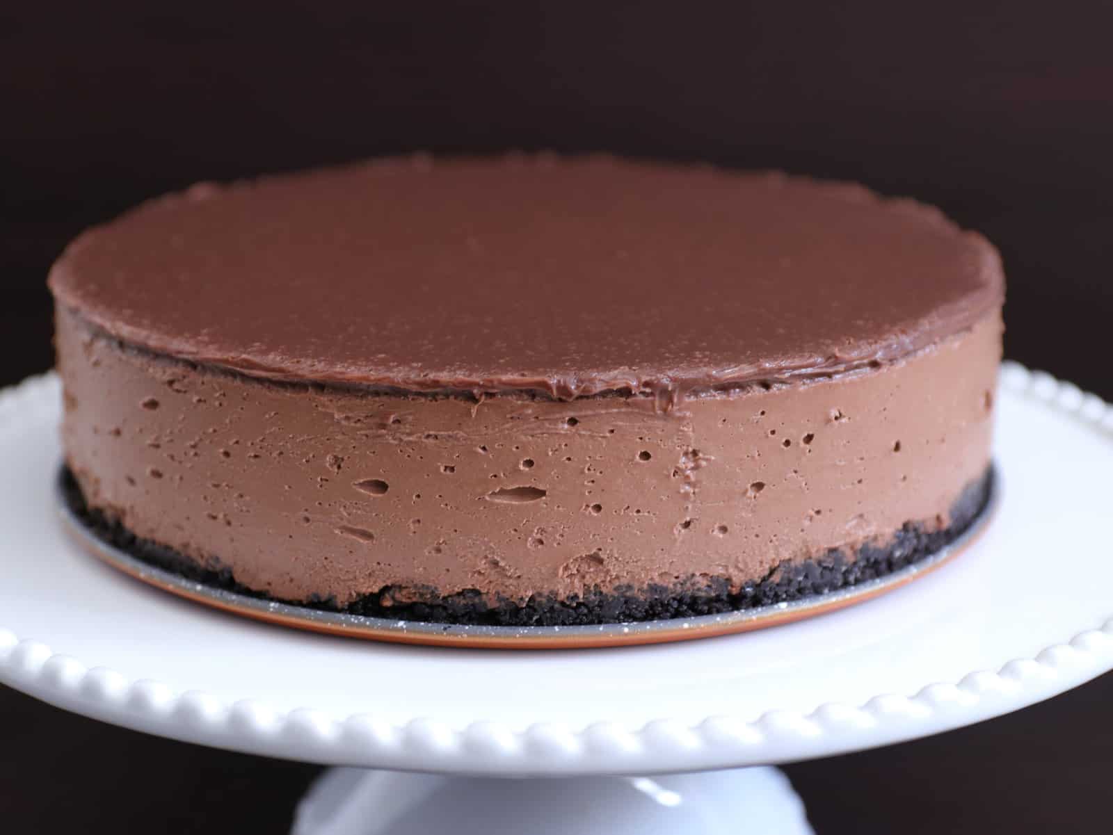 creamy no-bake chocolate cheesecake recipe