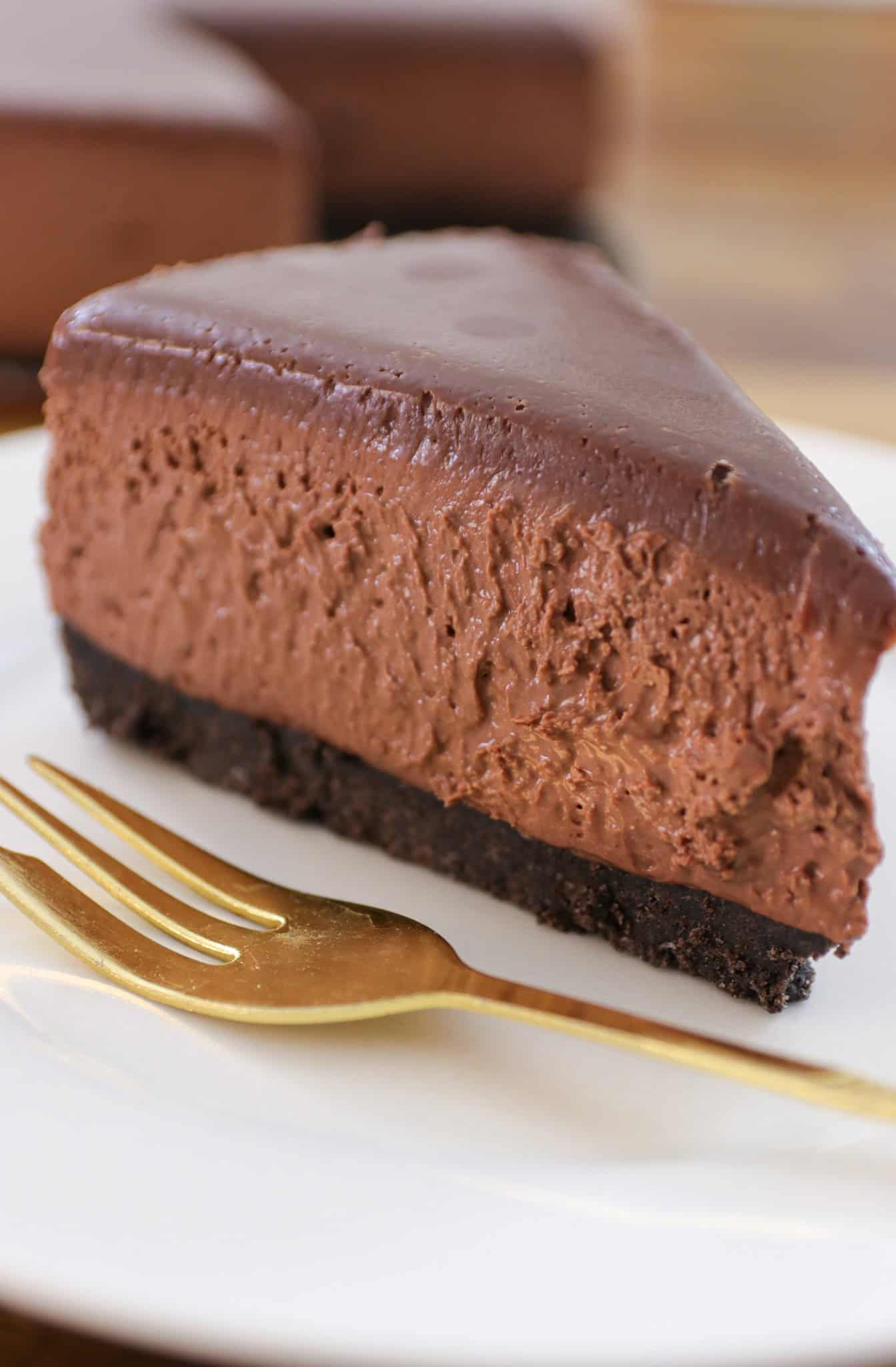 no-bake chocolate cheesecake