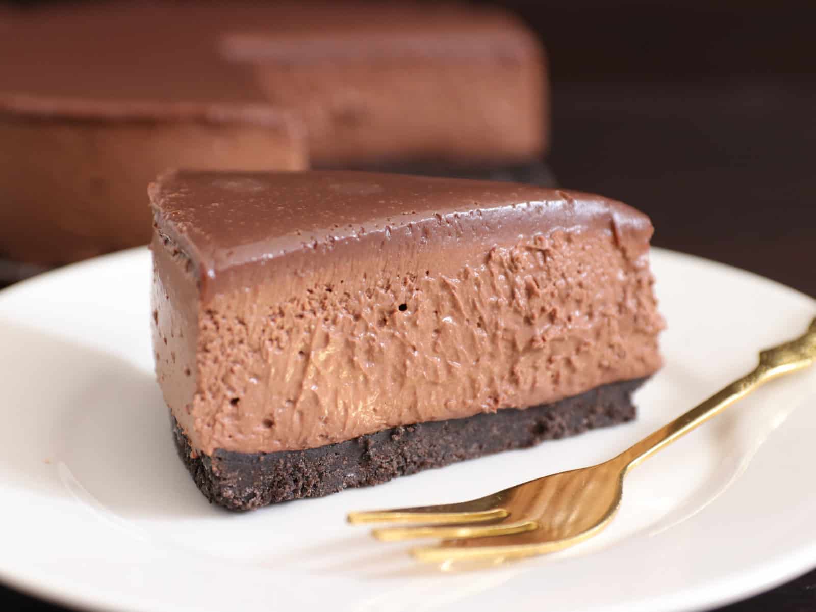 creamy chocolate cheesecake