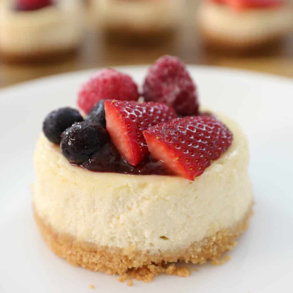 individual cheesecakes