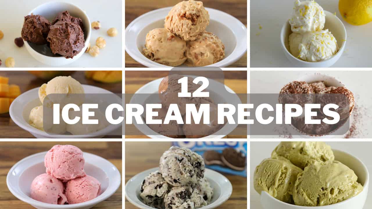 12 homemade ice cream recipes