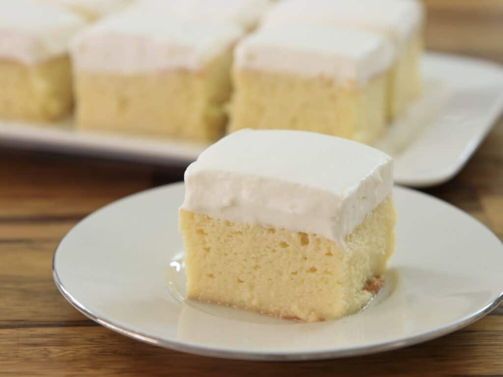 Moist tres leches cake