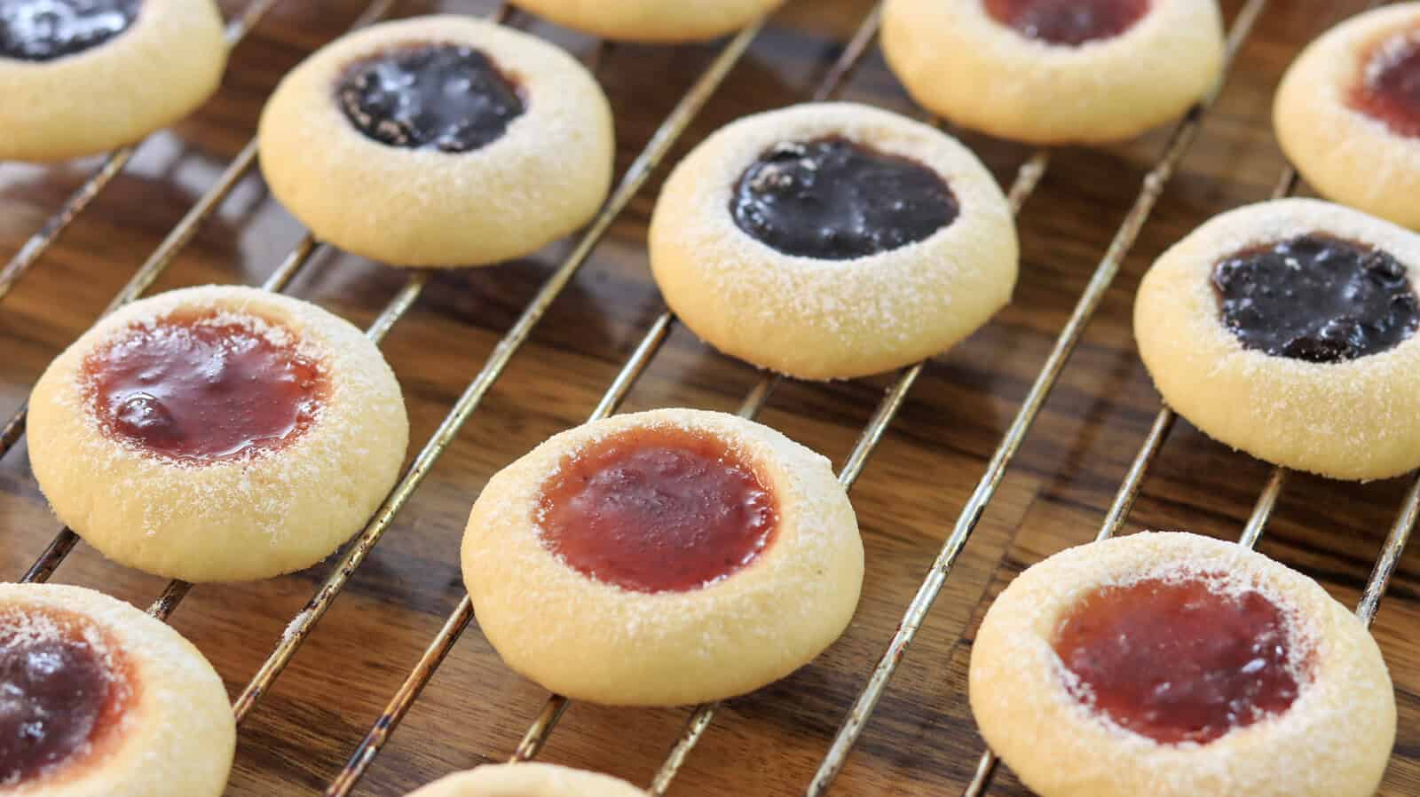 Thumbprint Cookies | Jam Cookies Recipe