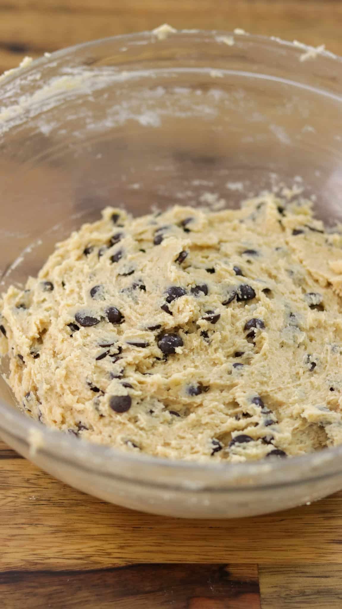 chocolate chip cookie batter