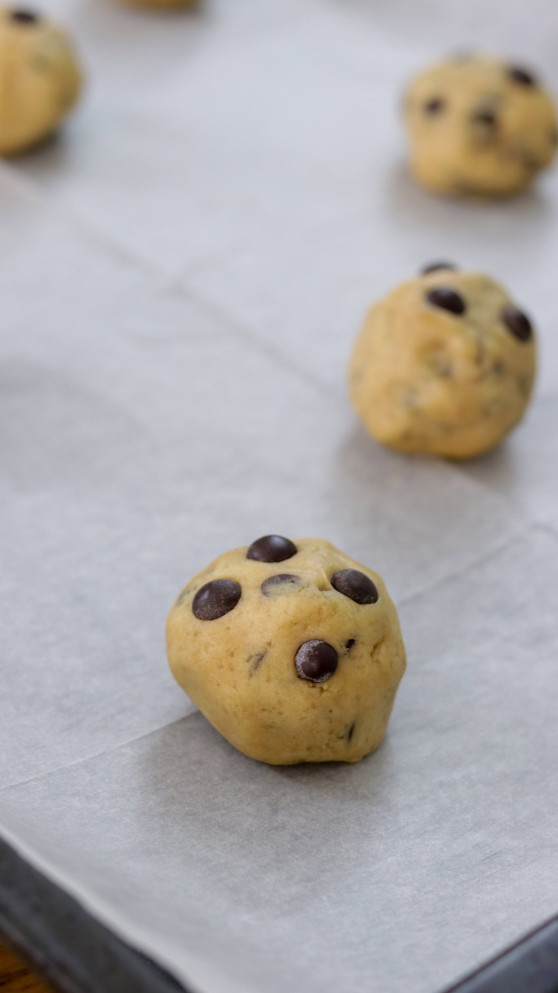 chocolate chip cookie balls