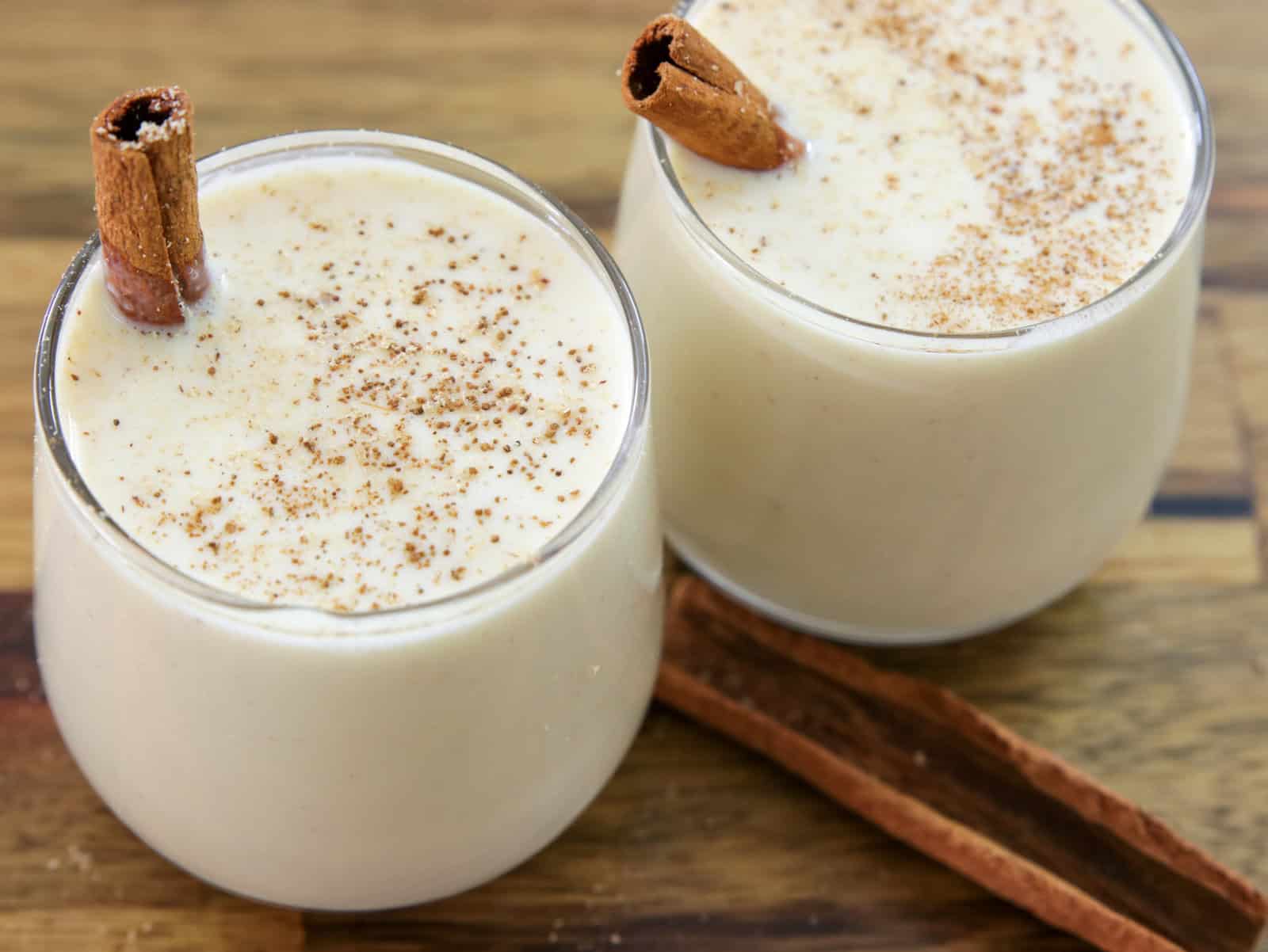 two classes of homemade eggnog