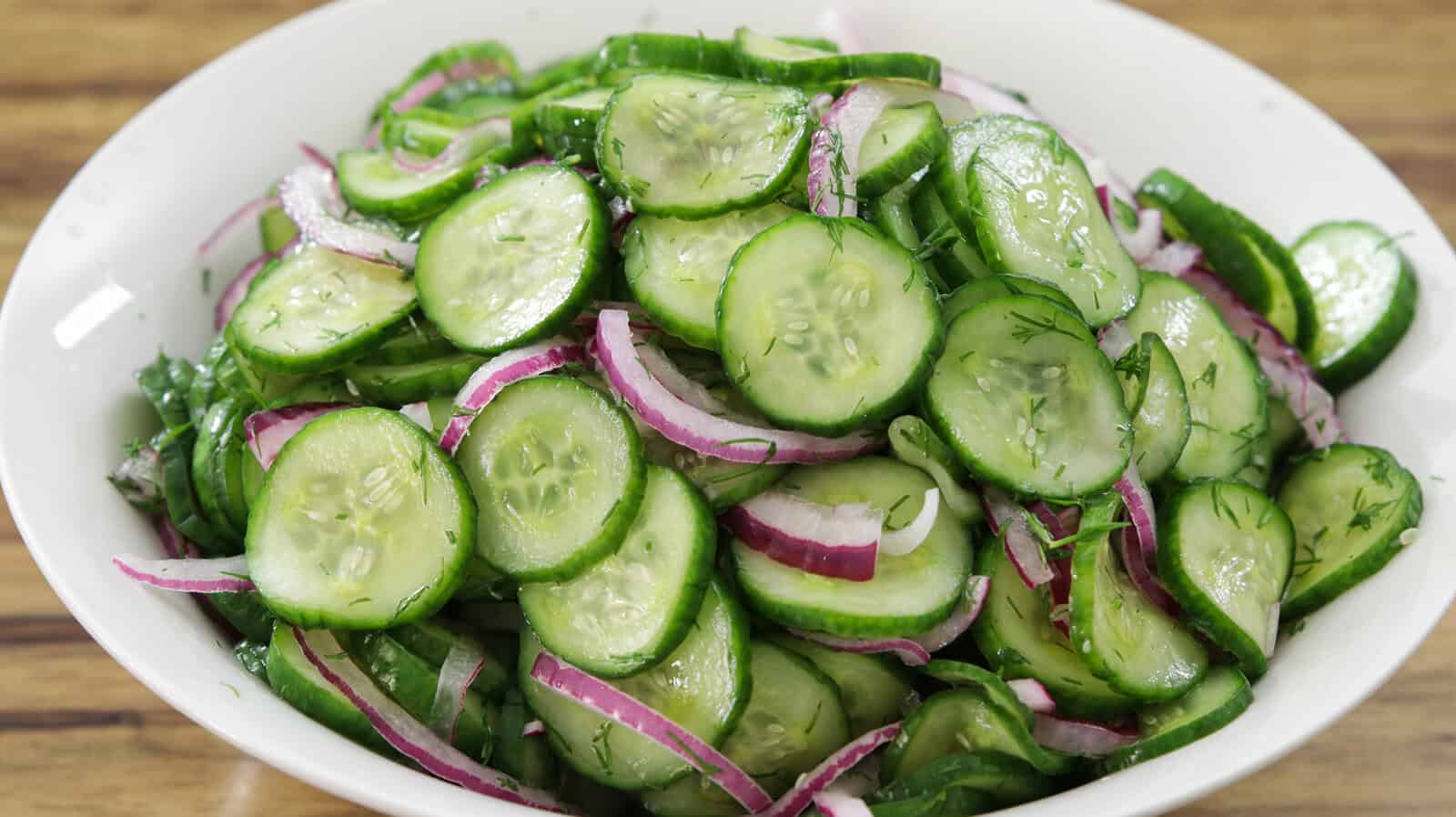 Crunchy Cucumber Salad Recipe