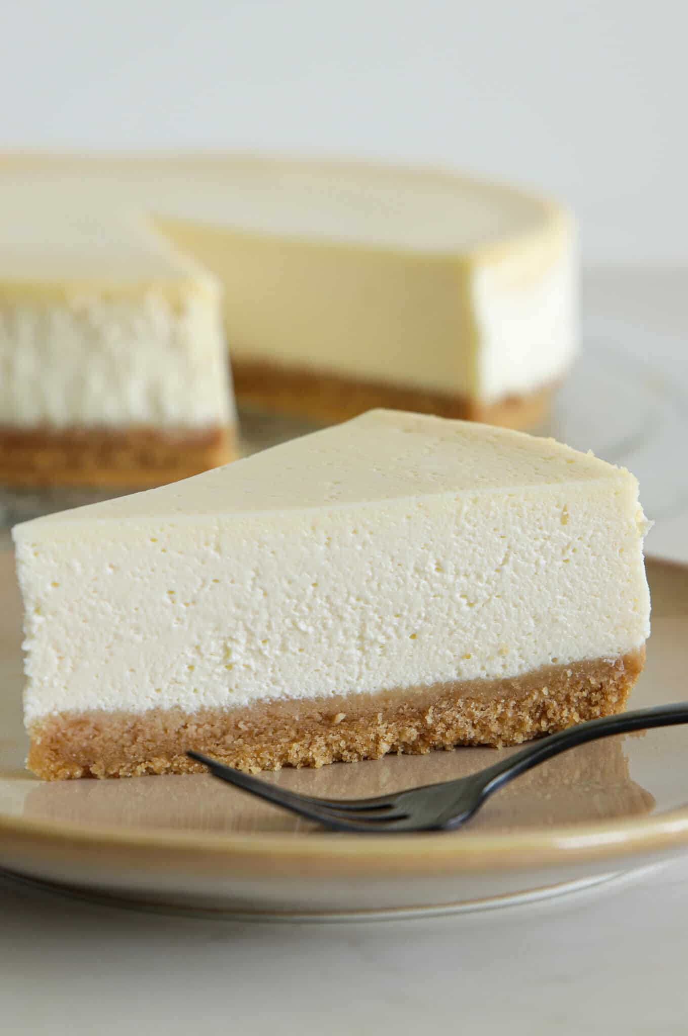 classic light and creamy cheesecake