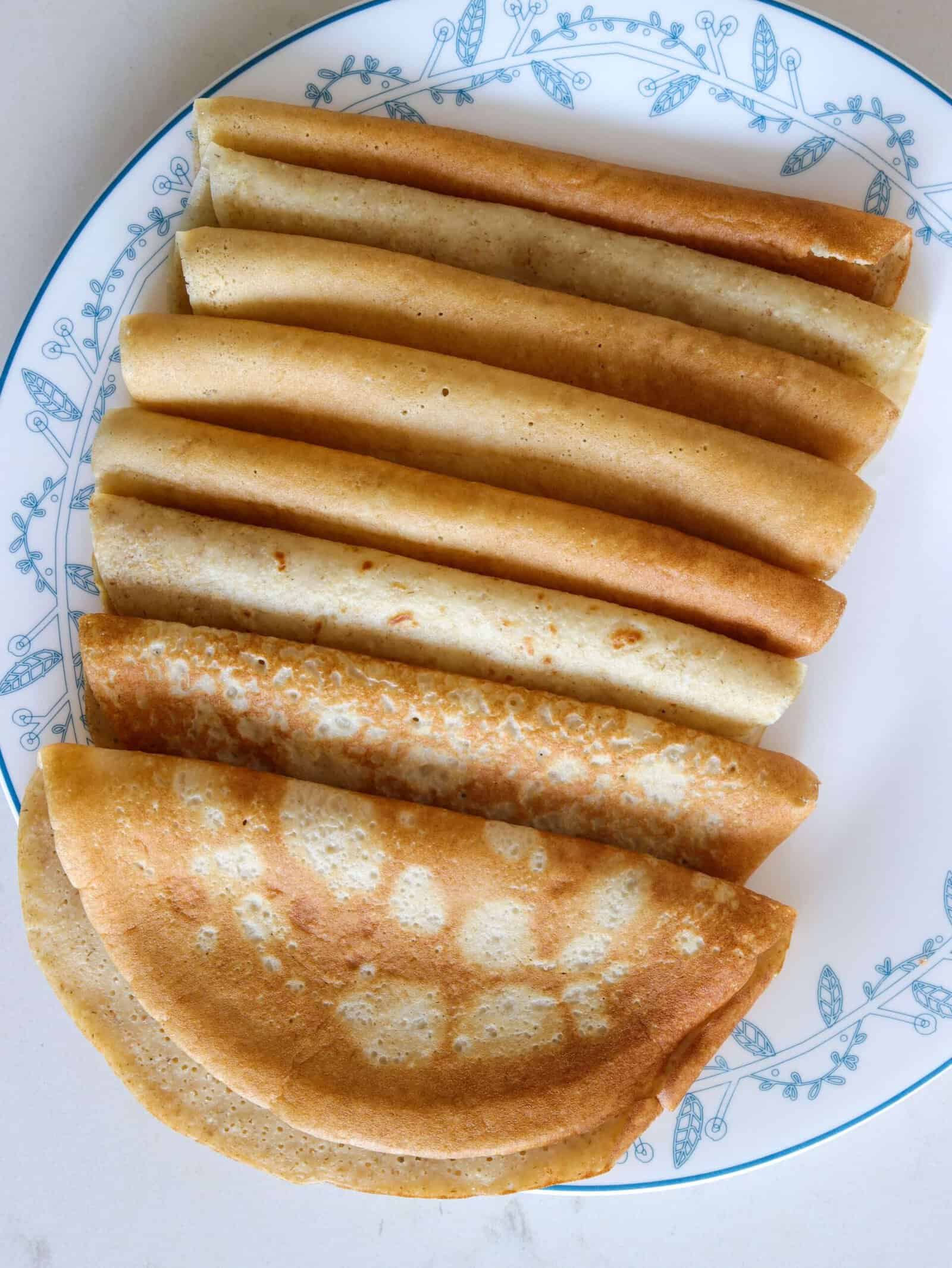 homemade healthy oatmeal crepes