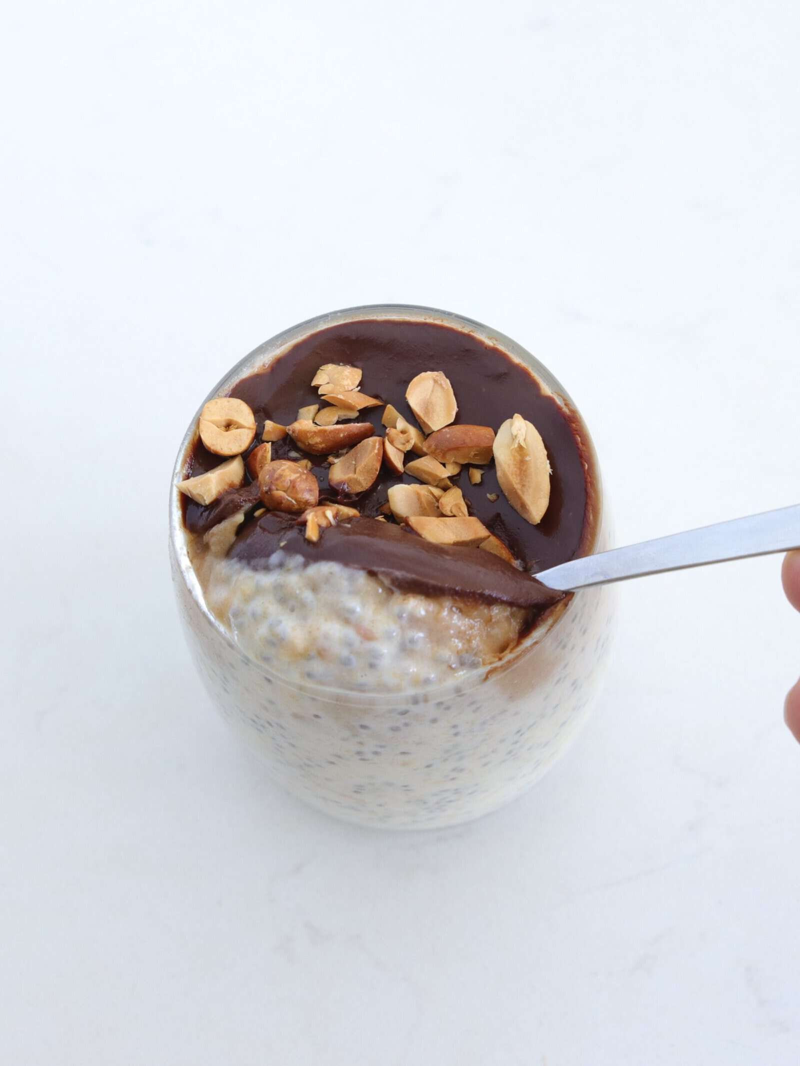 overnight oats snickers