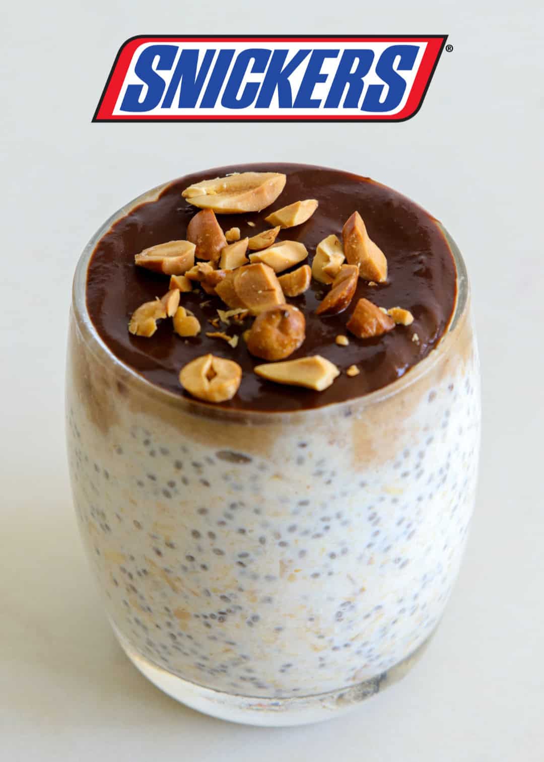 snickers overnight oats