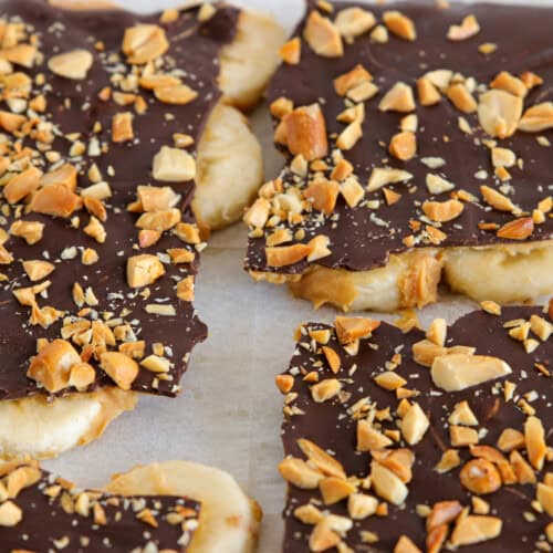 frozen viral chocolate banana bark