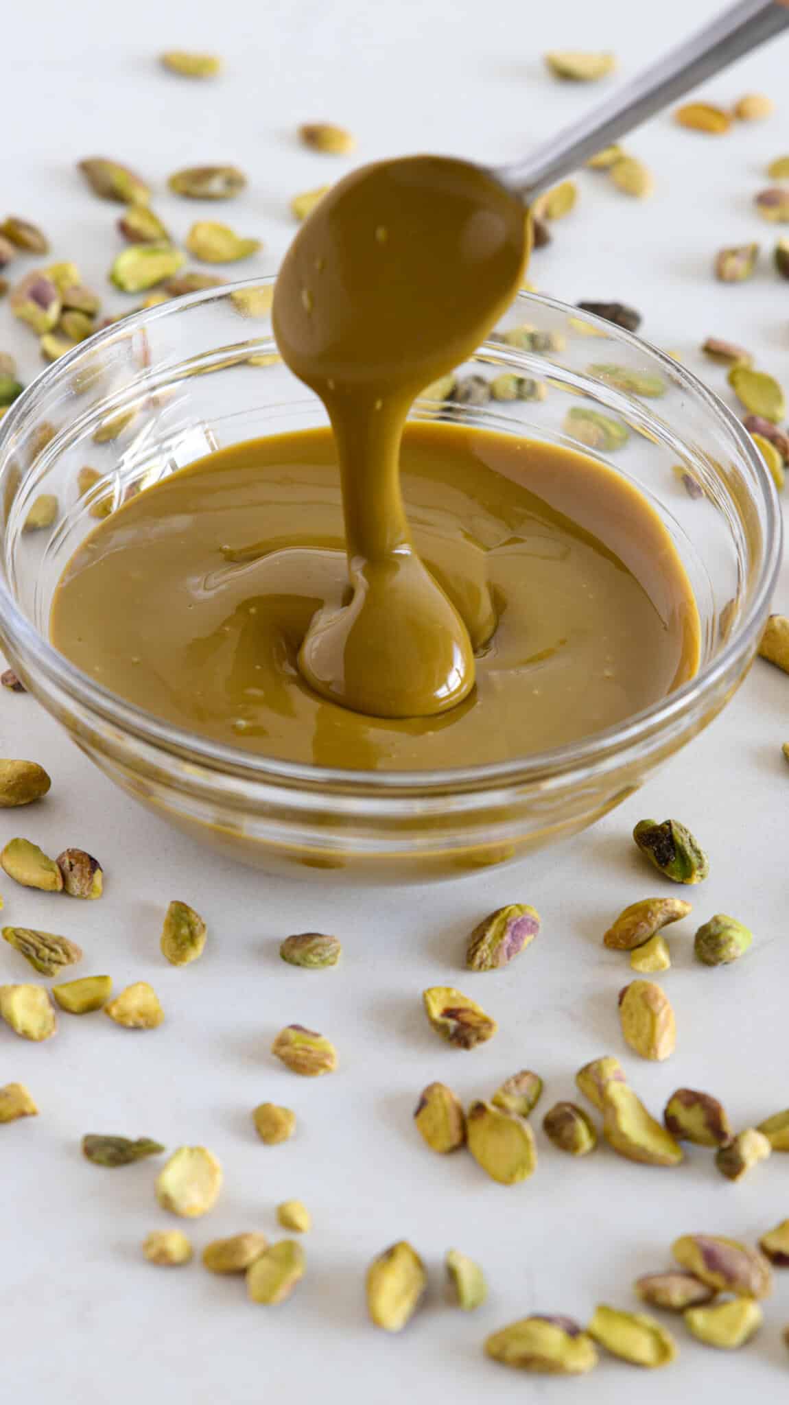 homemade natural pistachio paste