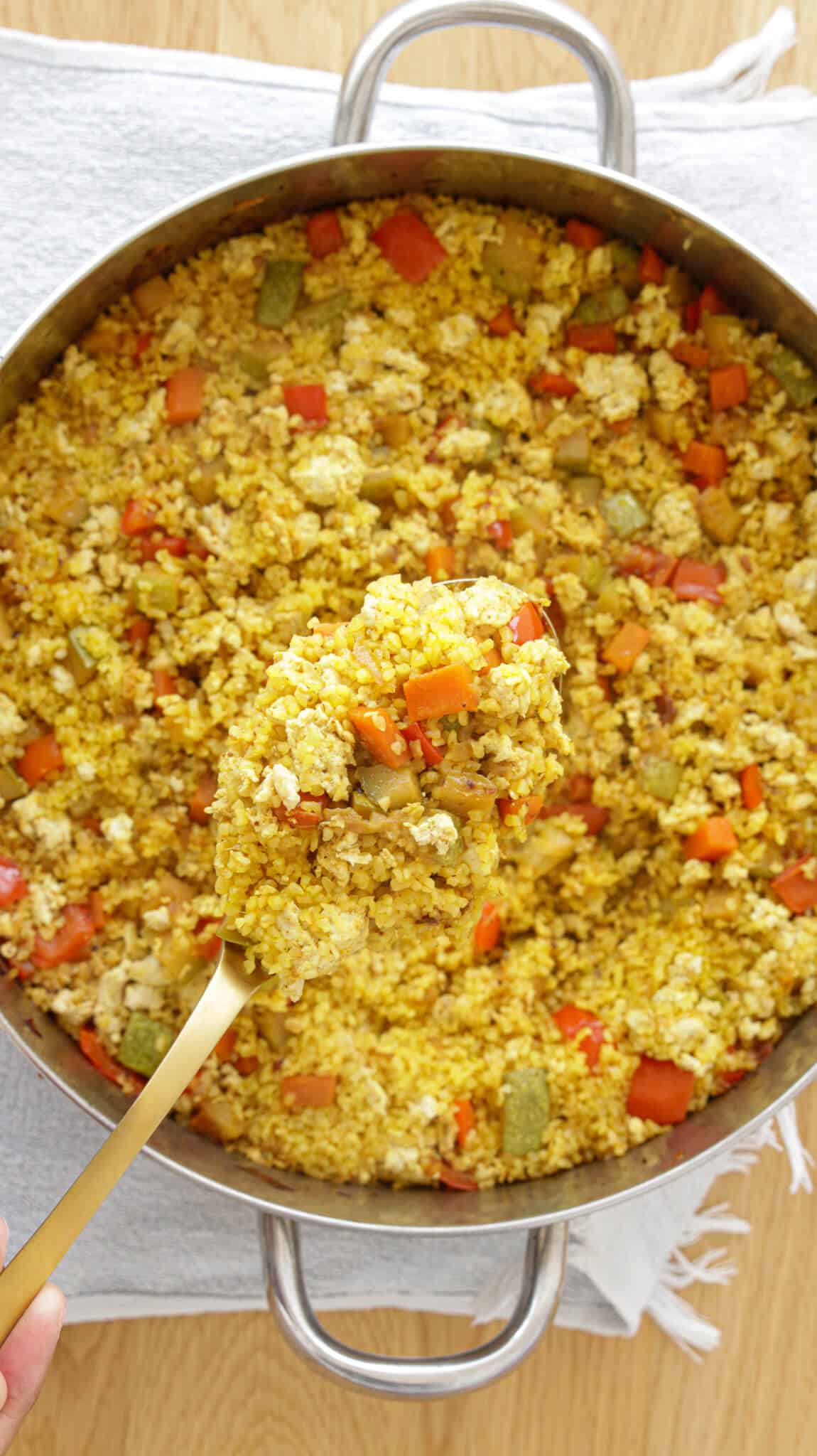 one pot chicken and bulgur