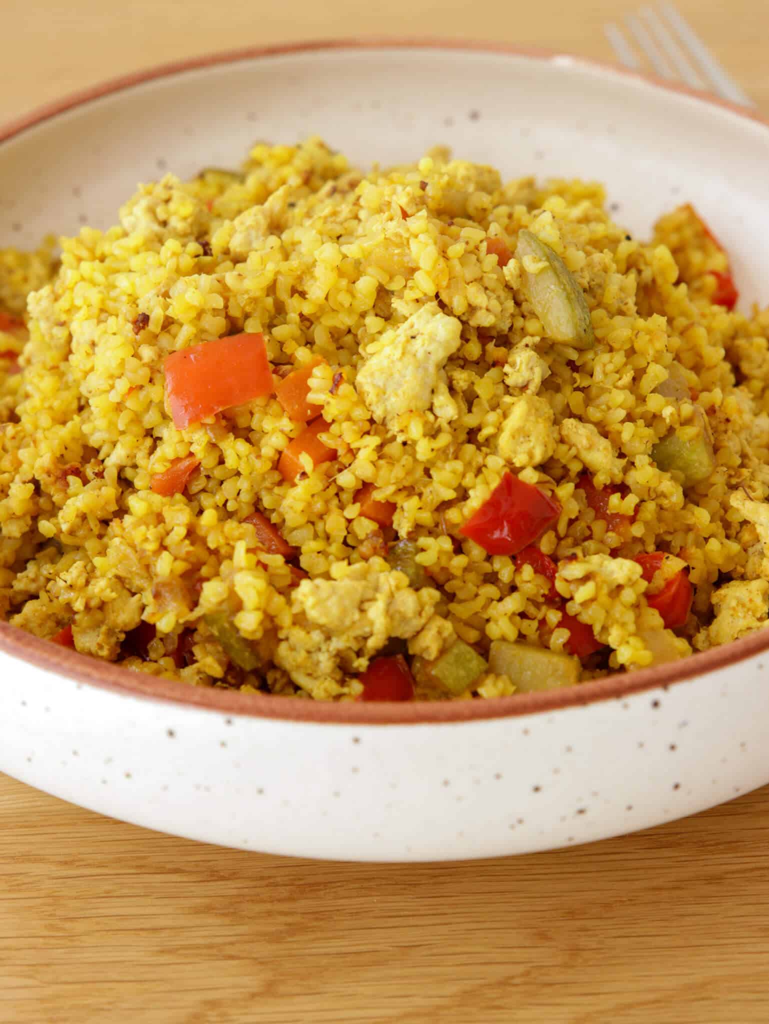 bulgur with chicken and vegetables