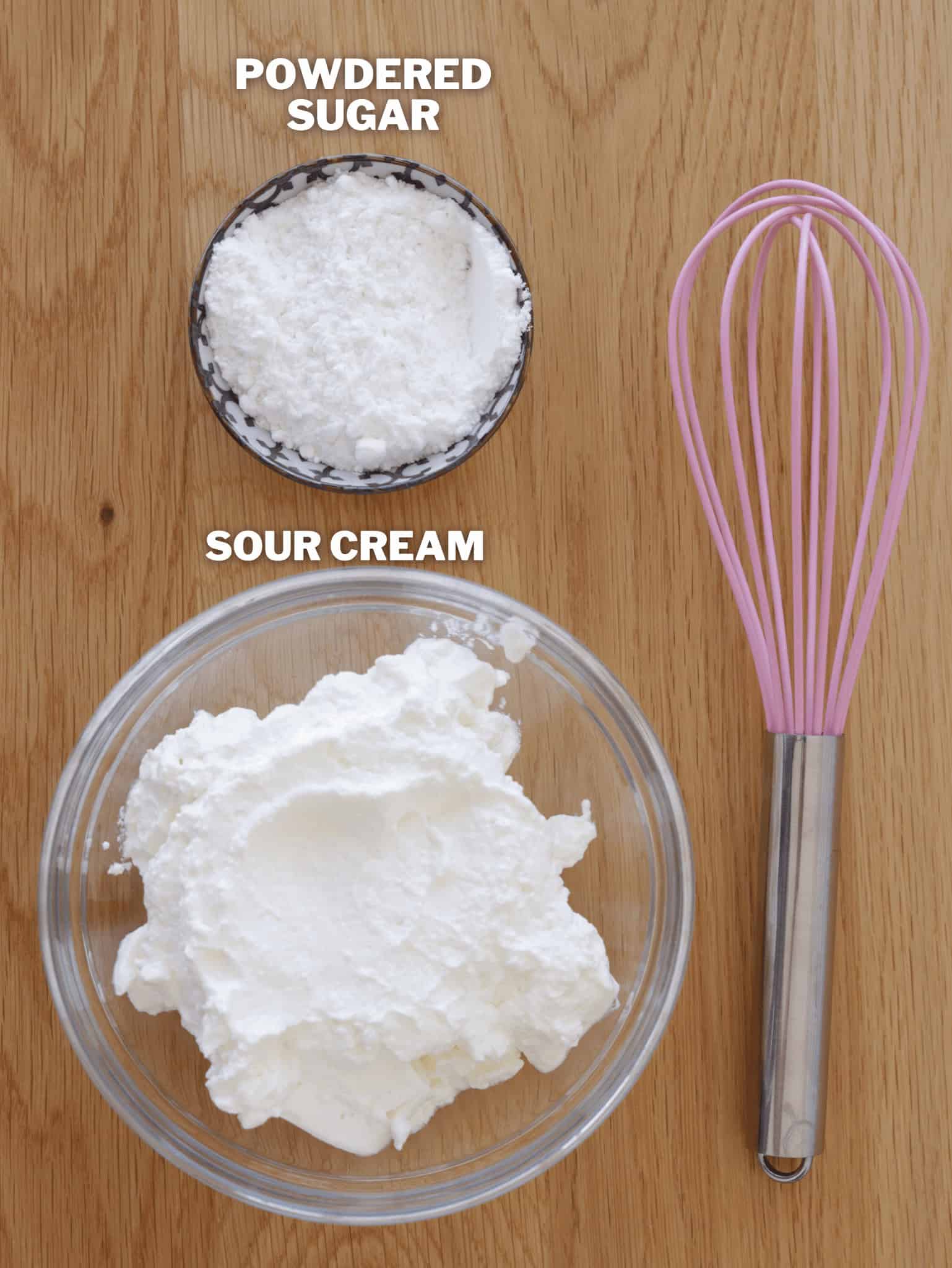 ingredients for cream cheese frosting