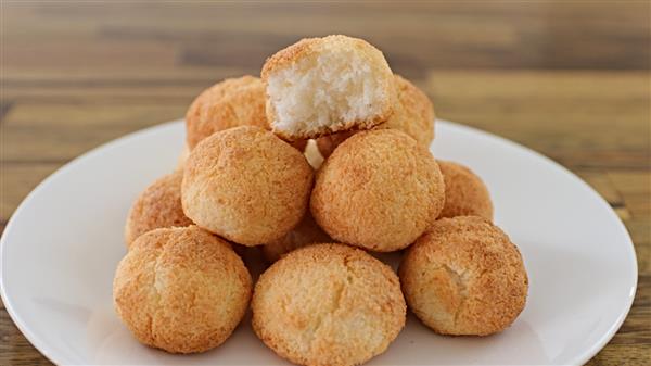 3-Ingredient Coconut Cookies Recipe