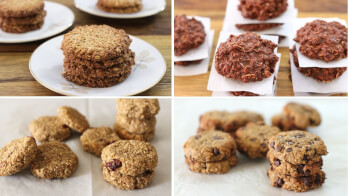 A collage of cookies.