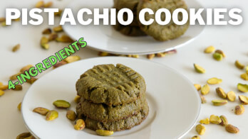 Pistachio Cookies Recipe | Only 4-ingredients