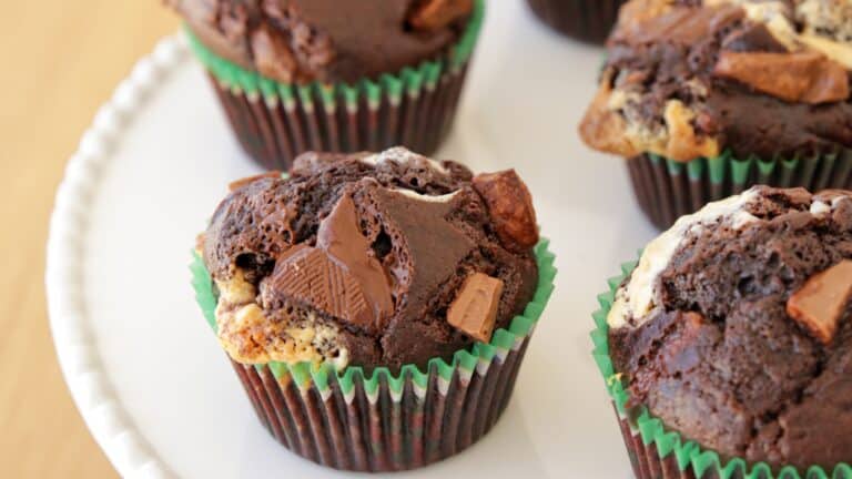 Triple chocolate muffins