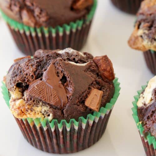 Triple chocolate muffins