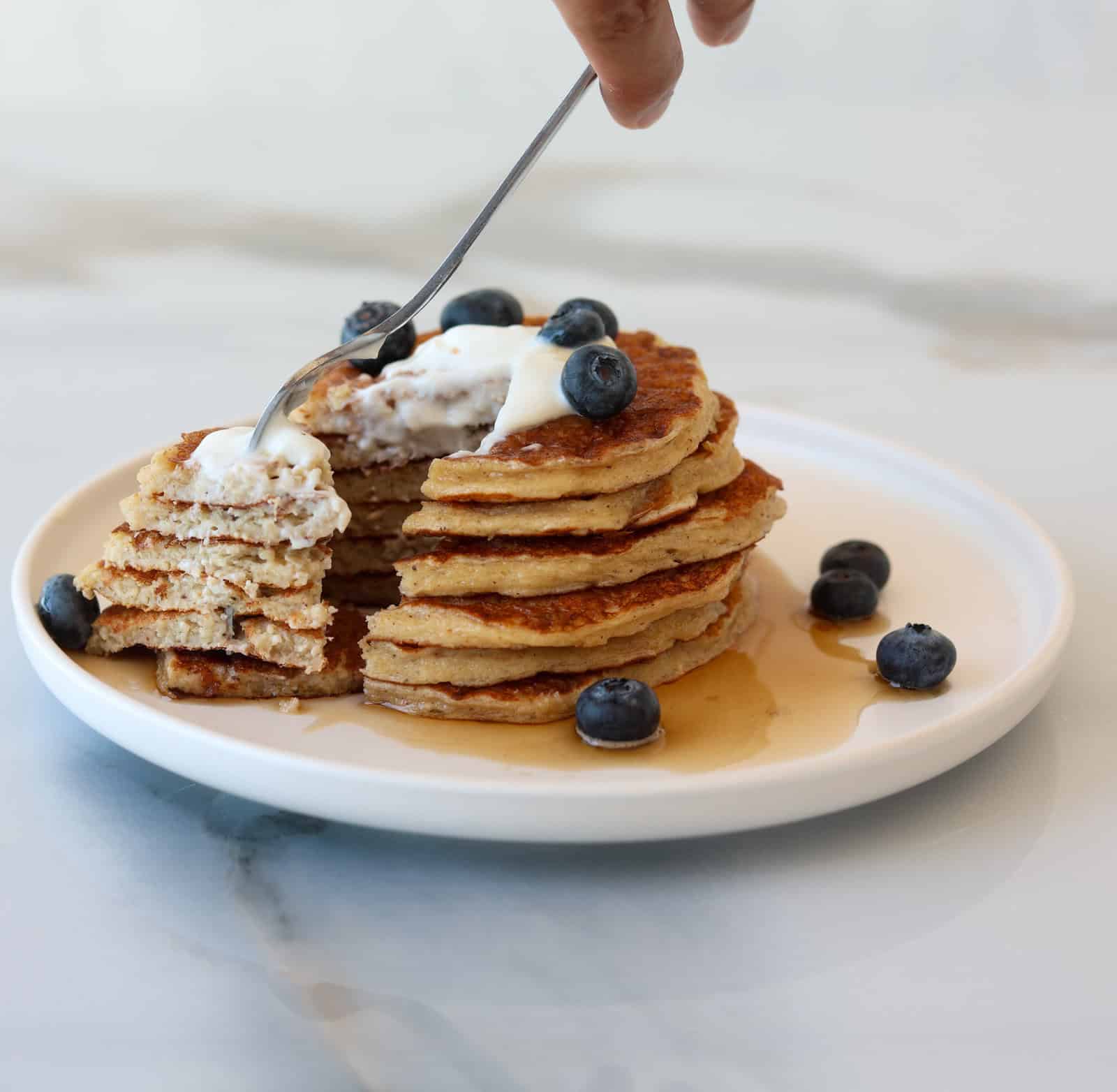 high protein cottage cheese pancakes