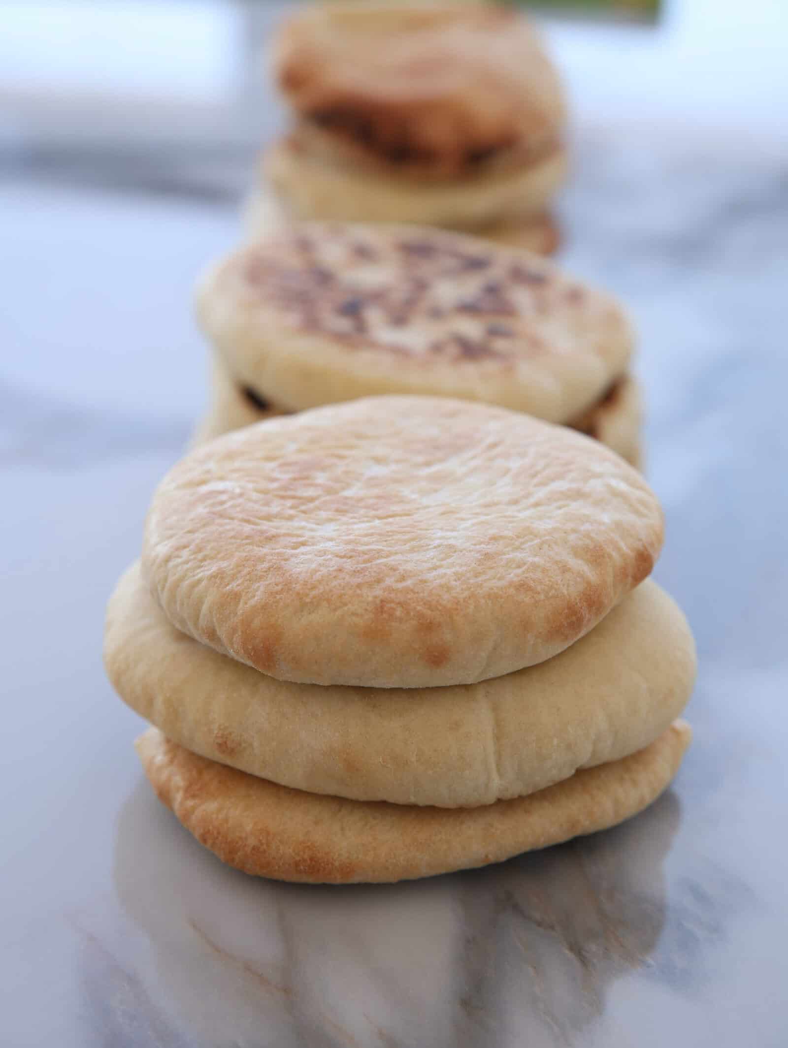 easy pita bread that was baked in a regular oven