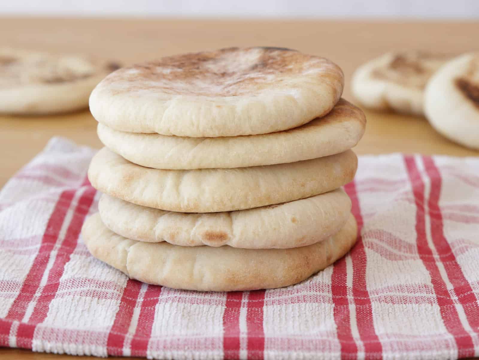 pita bread that was baked in pizza oven