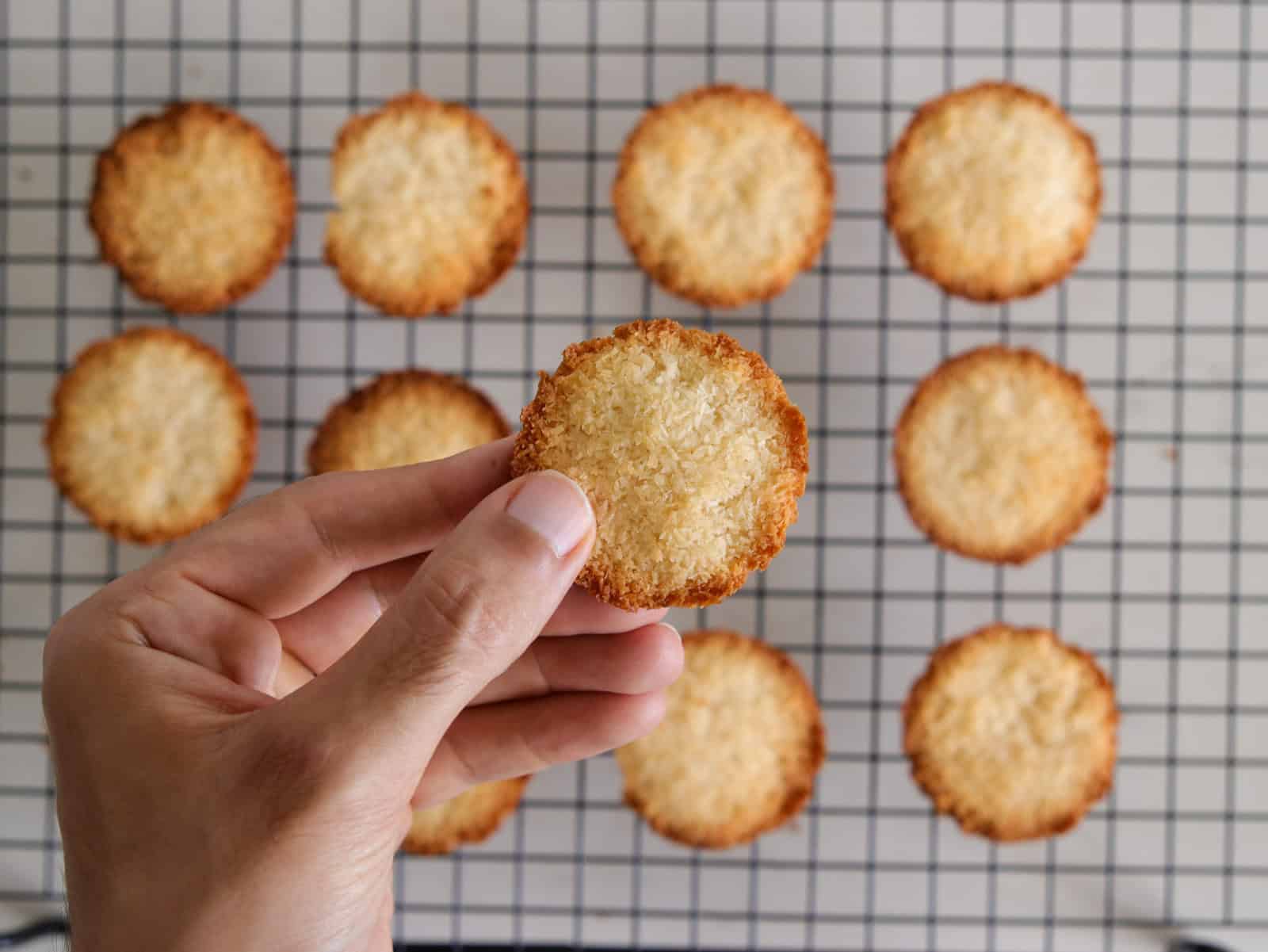 2-ingredient coconut cookies