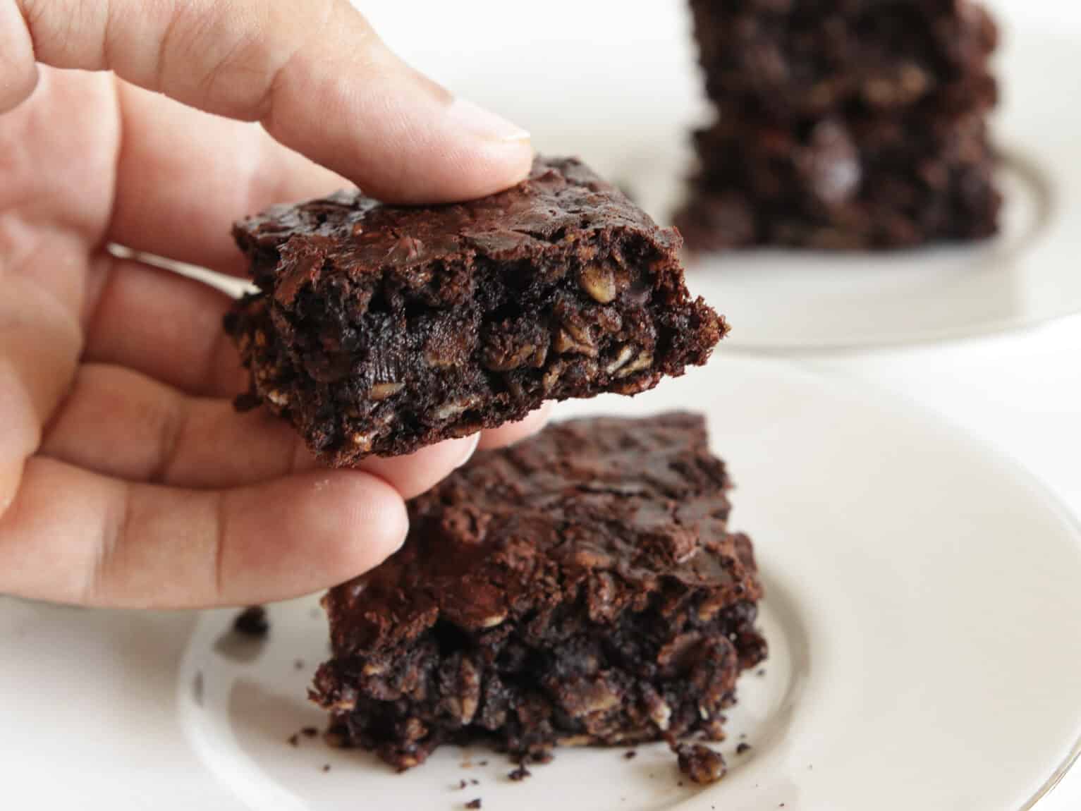 healthy oatmeal brownies