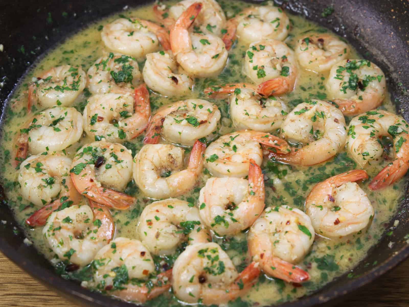 Garlic, Butter and White Wine Shrimp Recipe