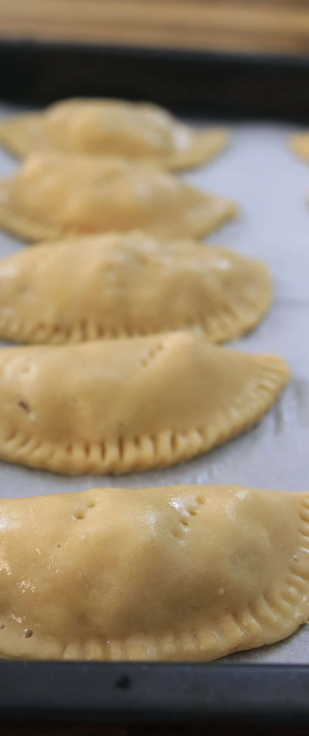 Brush with egg wash and bake until golden. Enjoy these rich meat pies warm and flaky! 