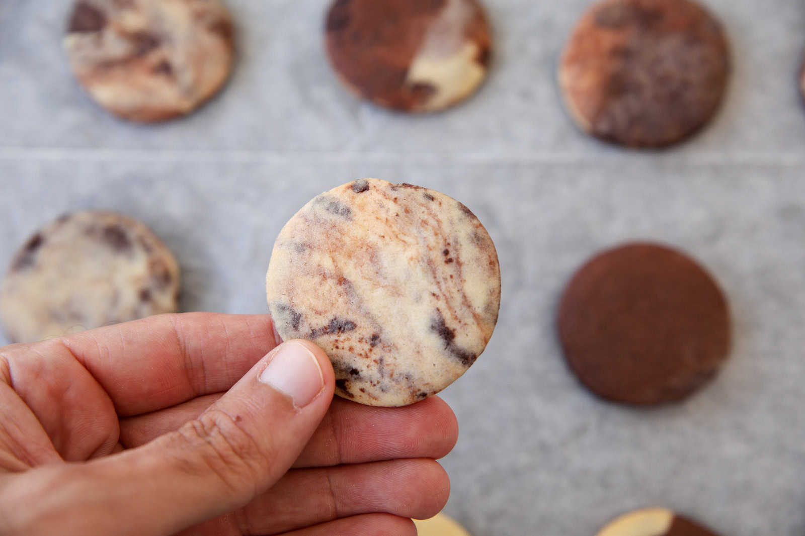 cookie that was made from leftover dough