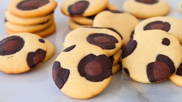 leopard print cookies