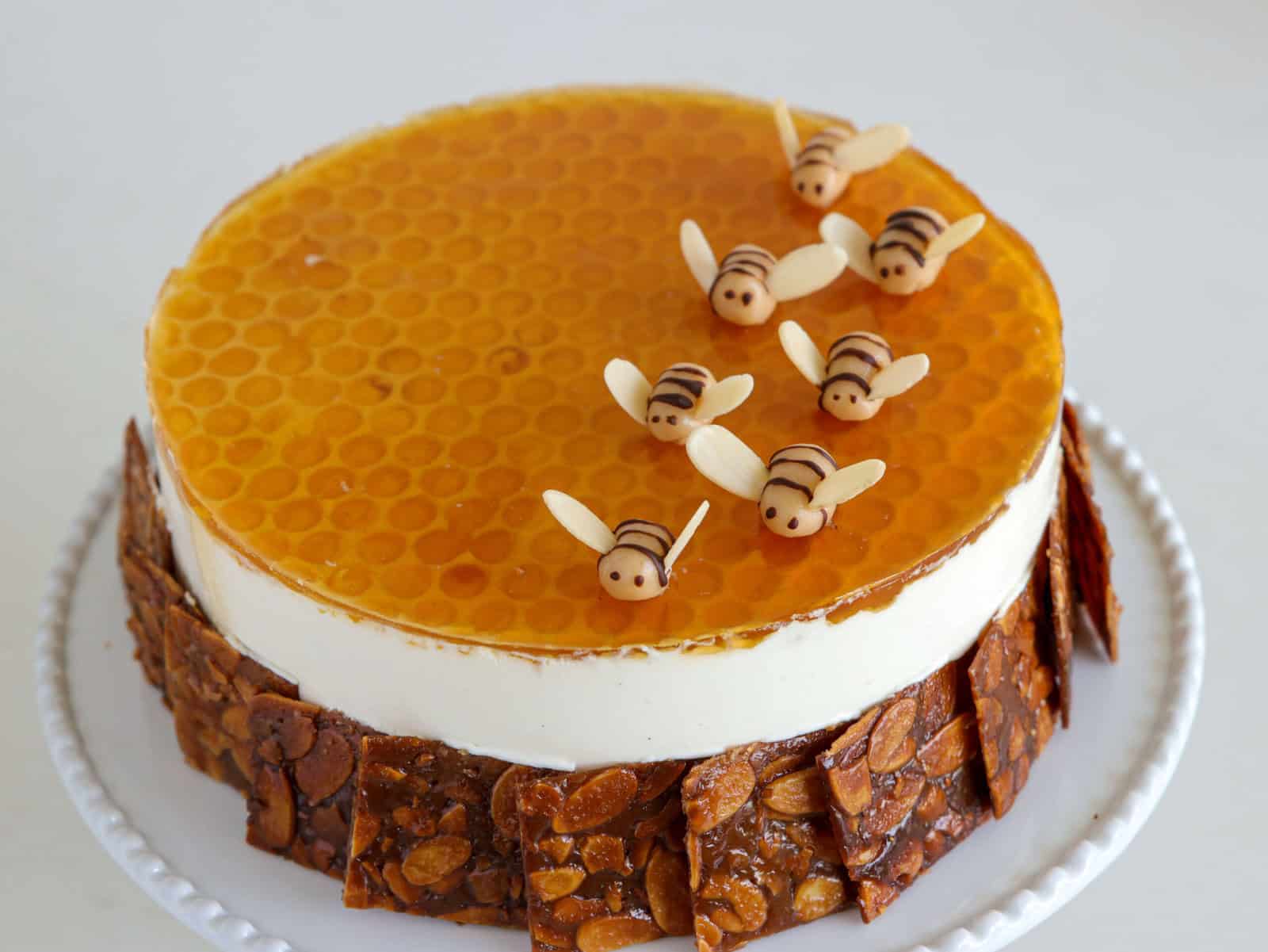 honey mousse cake