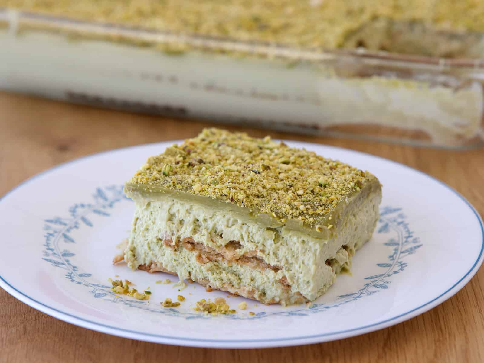 Pistachio Biscuit Cake