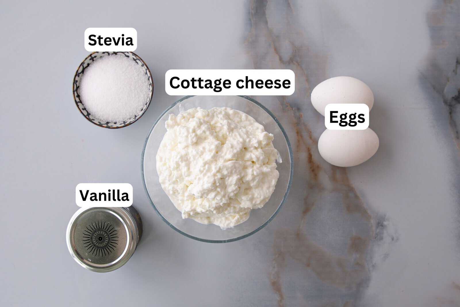 ingredients for cottage cheese cheesecake