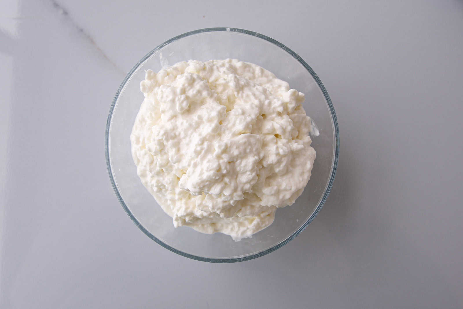 a bowl with cottage cheese