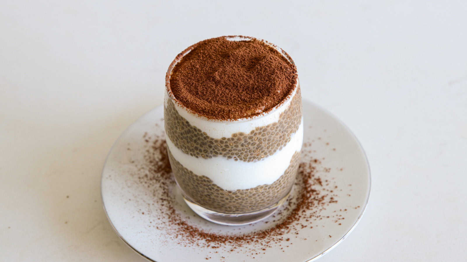 tiramisu chia pudding