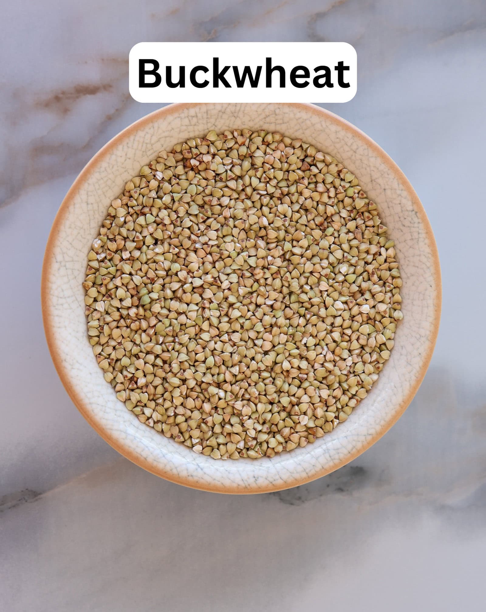 Buckwheat groats in a bowl