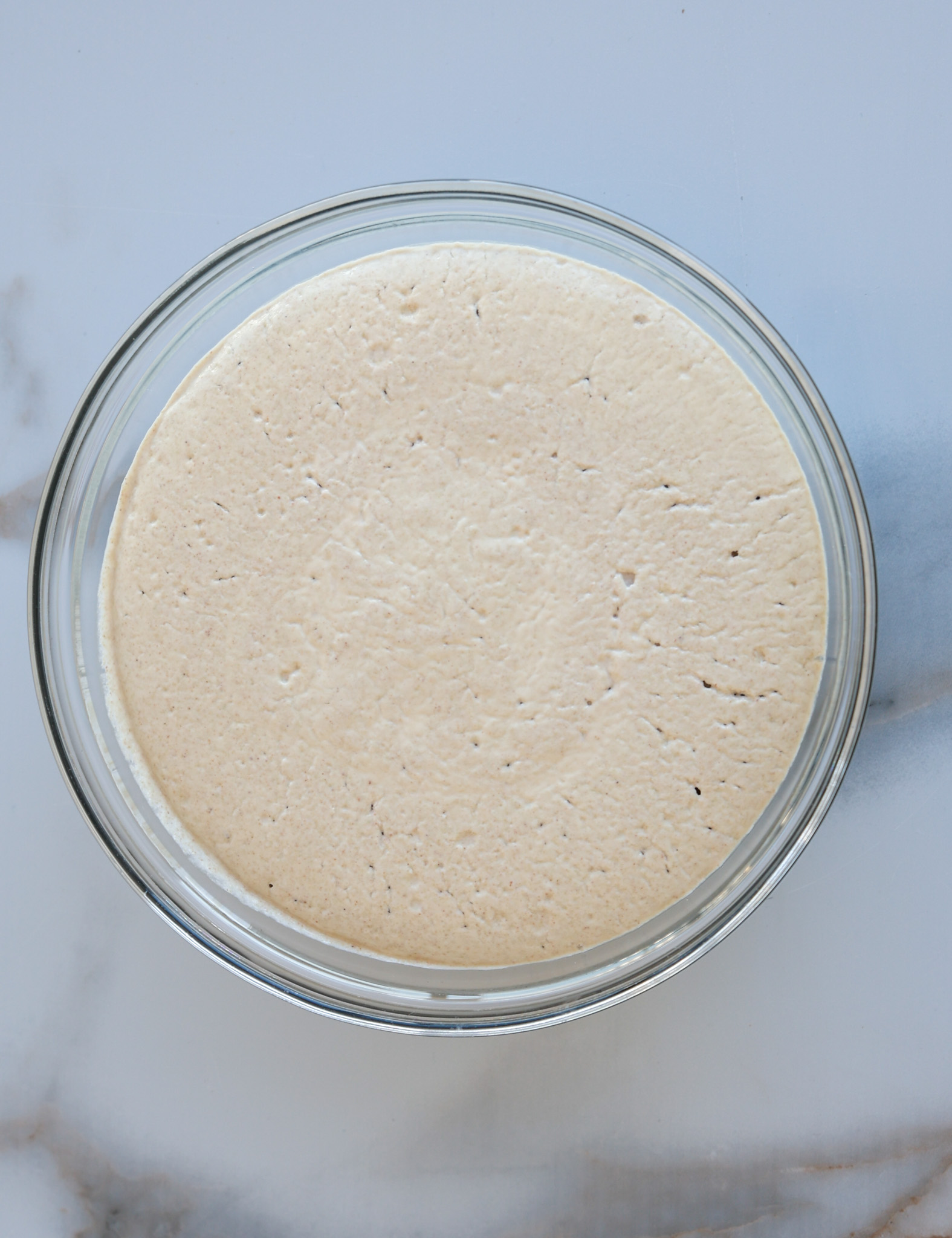 fermented buckwheat bread dough