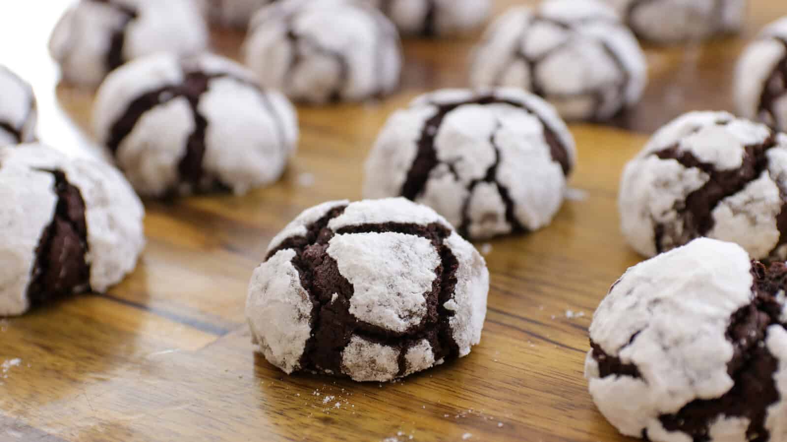 Best Chocolate Crinkle Cookies | Soft and Fudgy