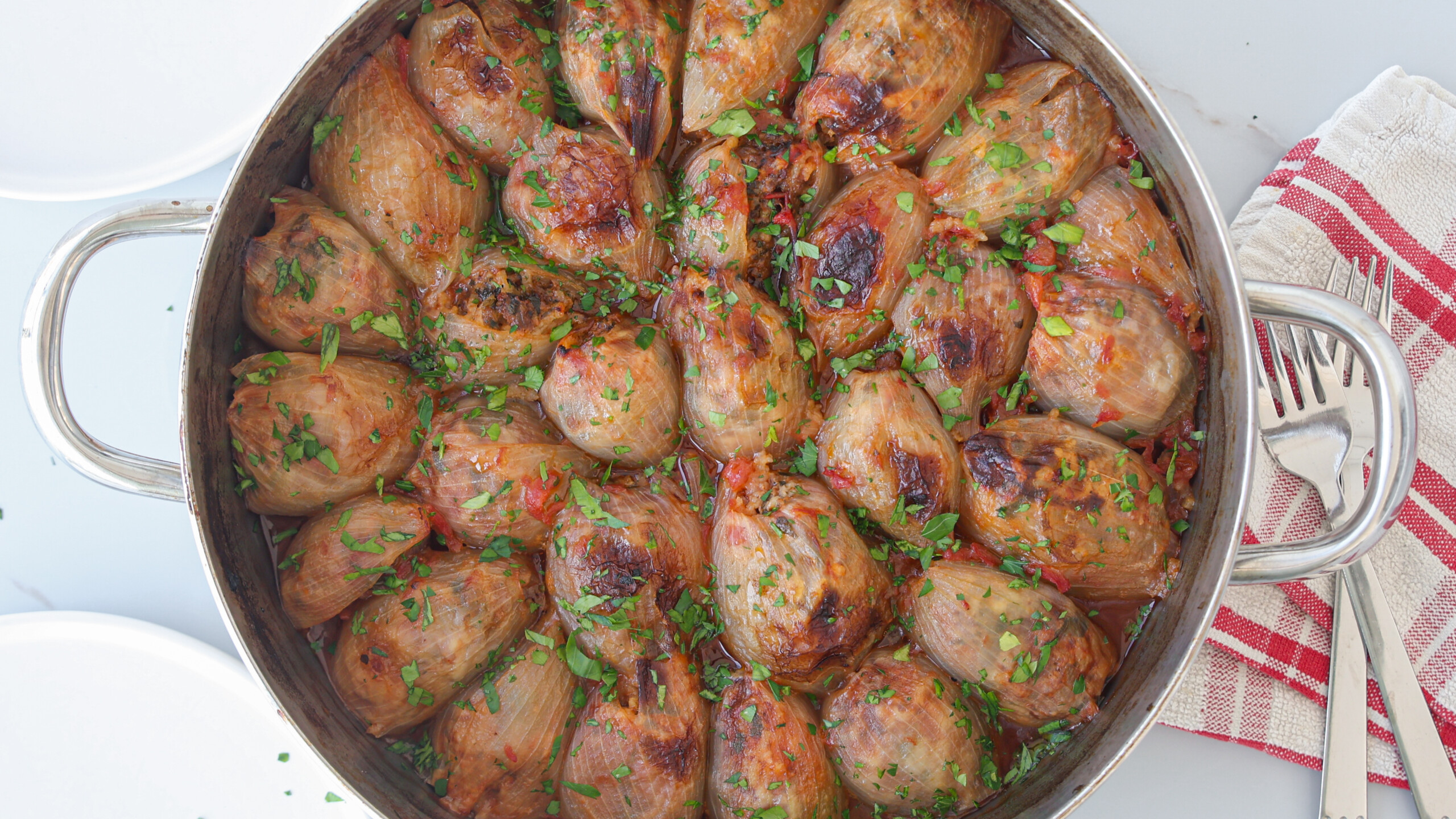 Stuffed Onions with Beef and Rice