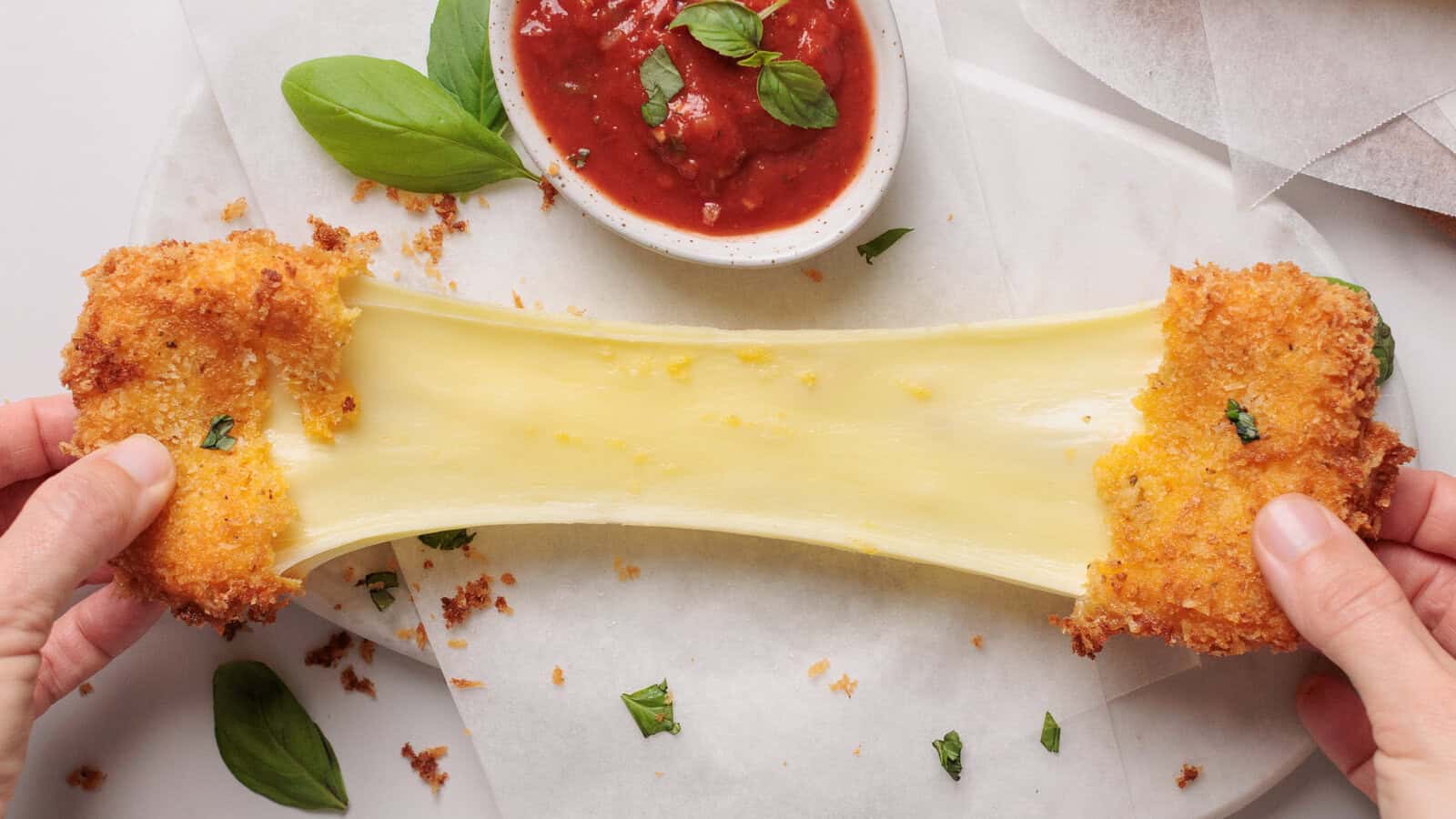 Crispy Fried Mozzarella (Sticks, Squares, Balls & More)