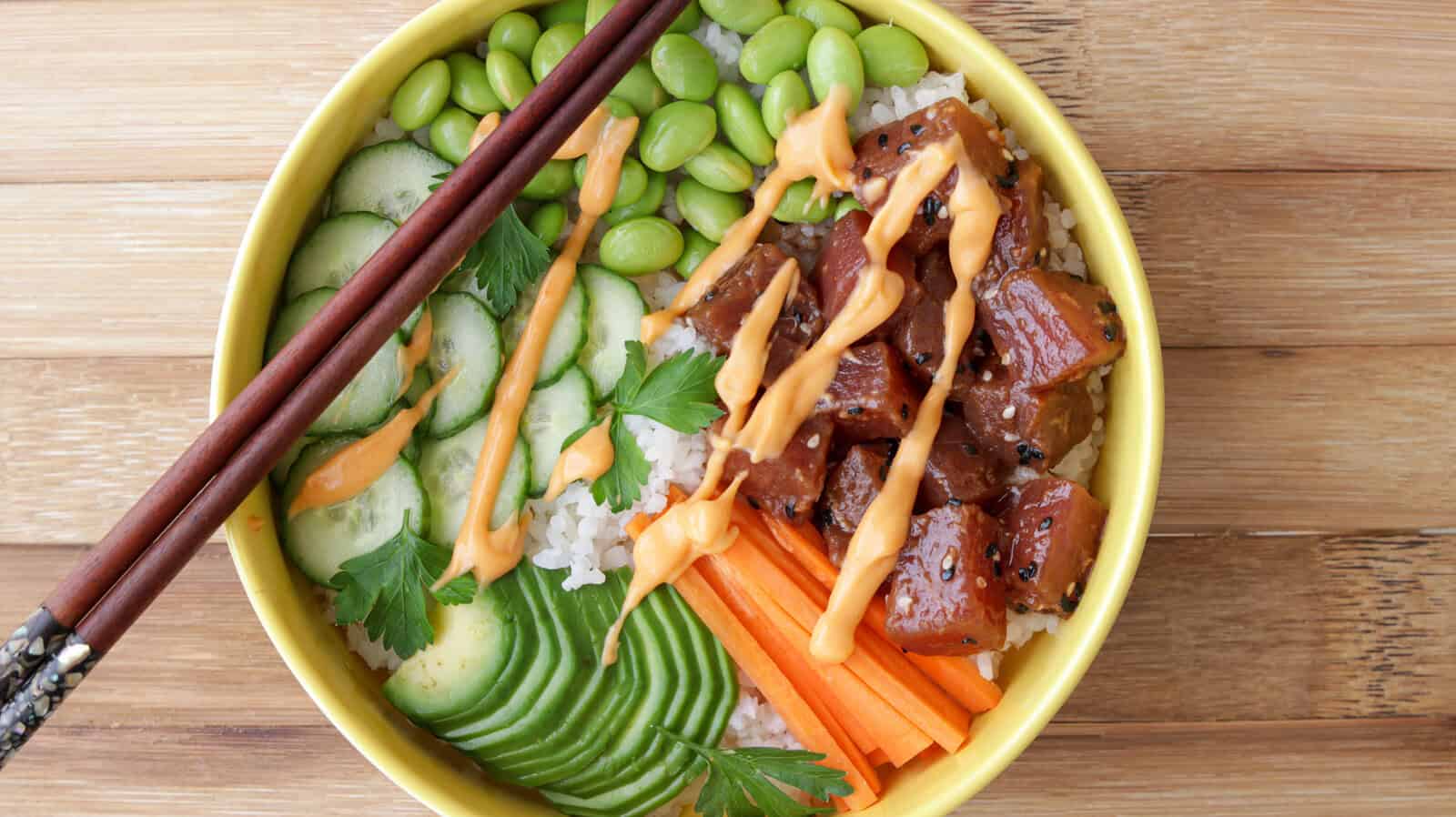 Ahi Tuna Poke Bowl Recipe